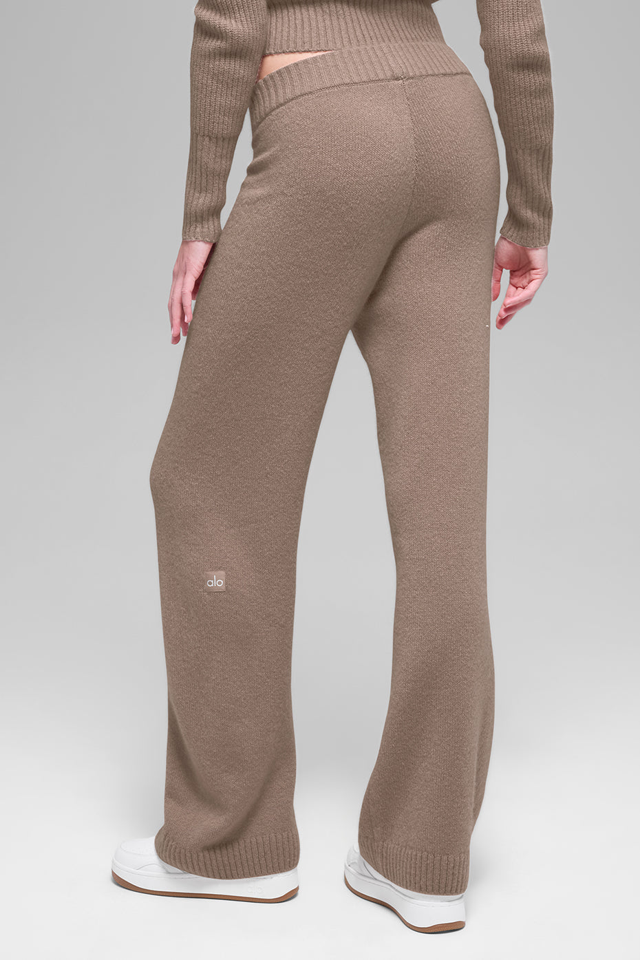 Alo Yoga Wool Cashmere High-Waist New Class Wide Leg Pant - Chai Latte - imagen 2