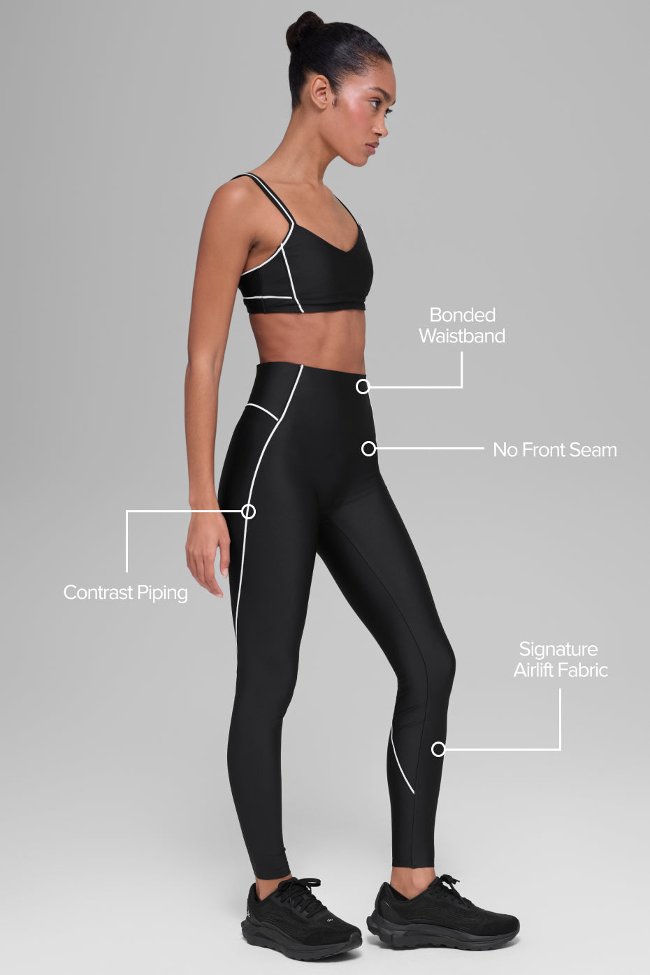 Alo Yoga Airlift High-Waist Haven Legging - Black/White - imagen 2
