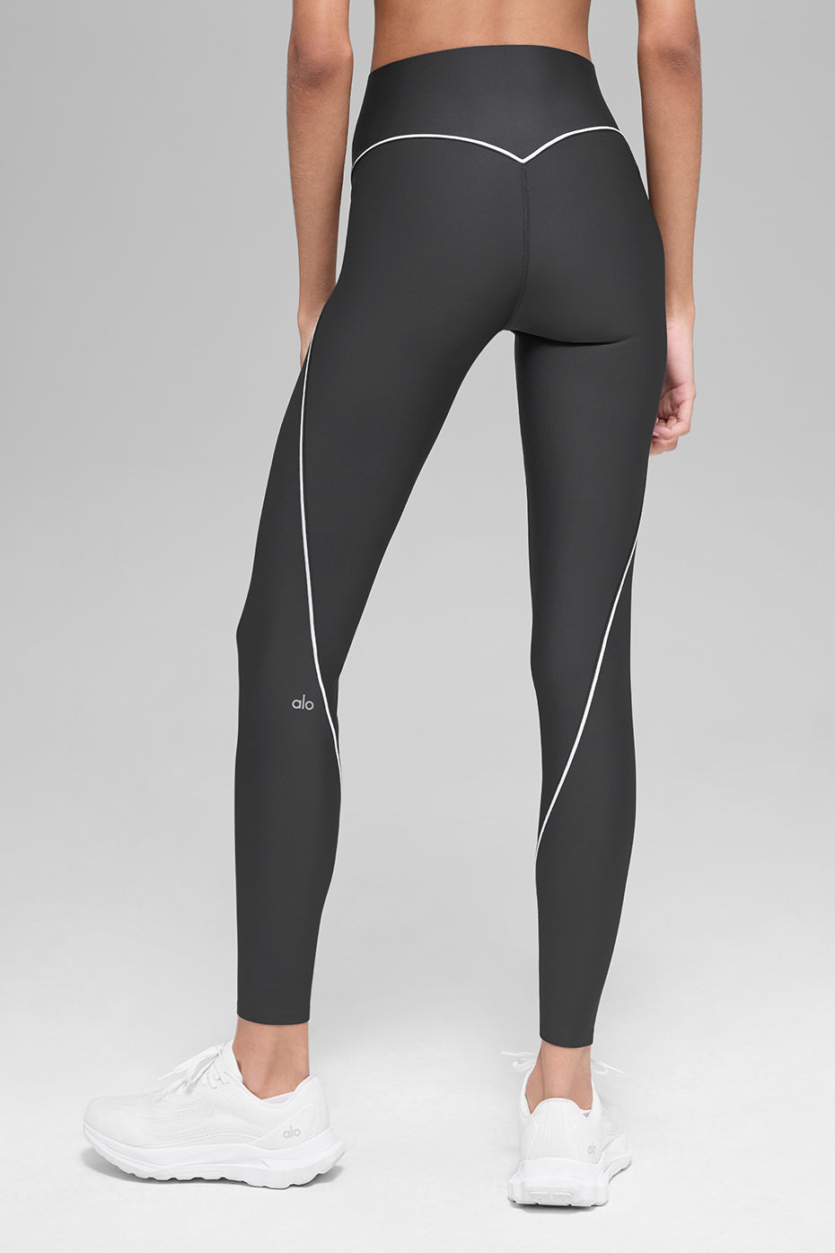 Alo Yoga Airlift High-Waist Haven Legging - Anthracite/White - imagen 4