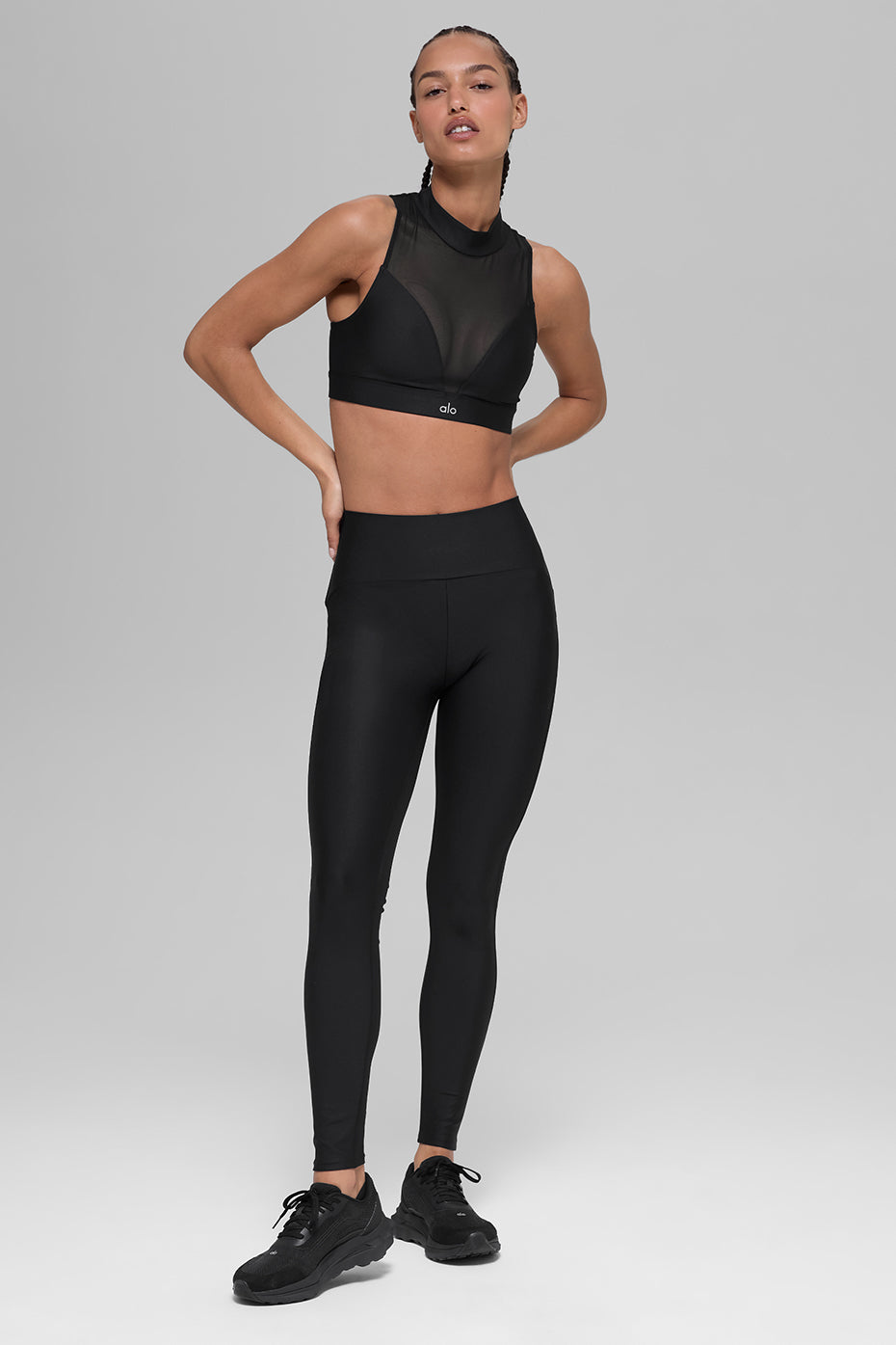 Alo Yoga Airlift High-Waist Mesh Infatuation Legging - Black - imagen 5