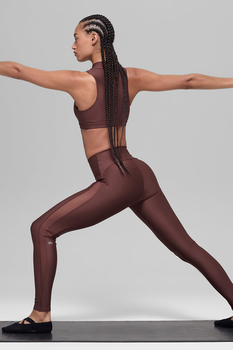 Alo Yoga Airlift High-Waist Mesh Infatuation Legging - Brownstone - imagen 5