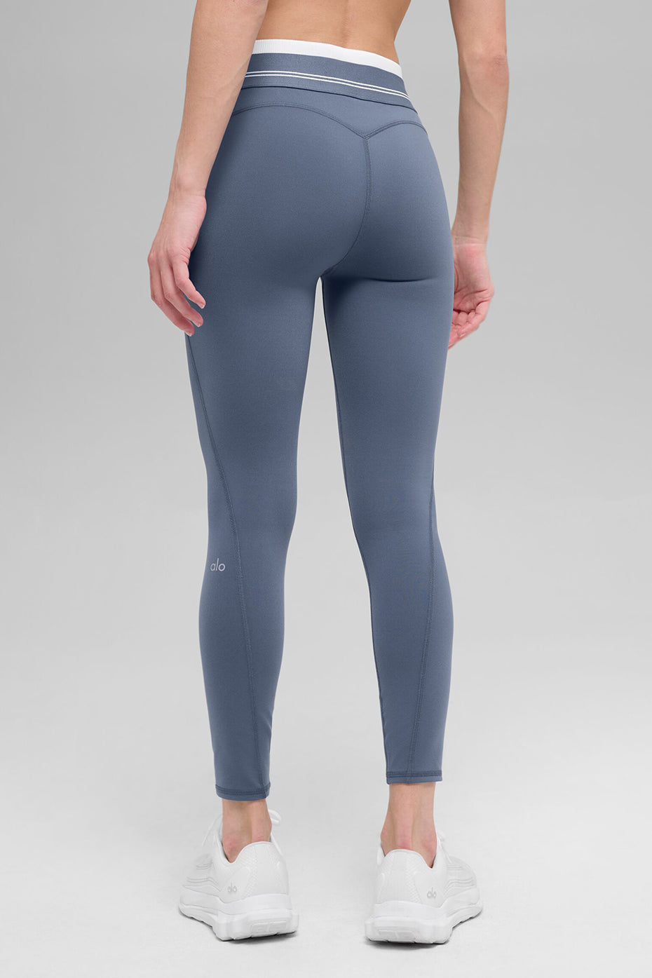 Alo Yoga Airbrush High-Waist 7/8 Better Together Legging - Bluestone/White - imagen 3