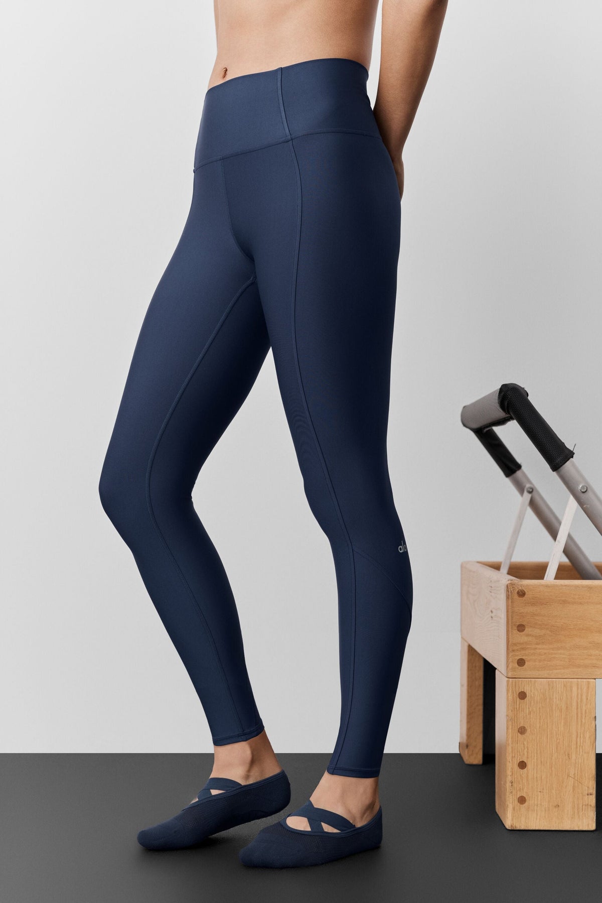 Alo Yoga Airlift High-Waist 7/8 Fine Line Legging - Navy - imagen 1