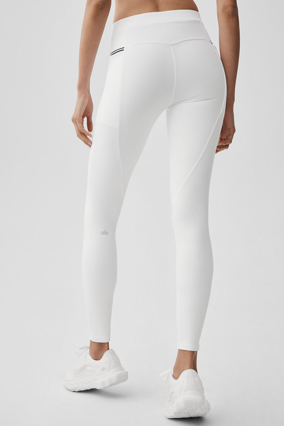 Alo Yoga Airbrush High-Waist Fast Track Legging - White/Black - imagen 3