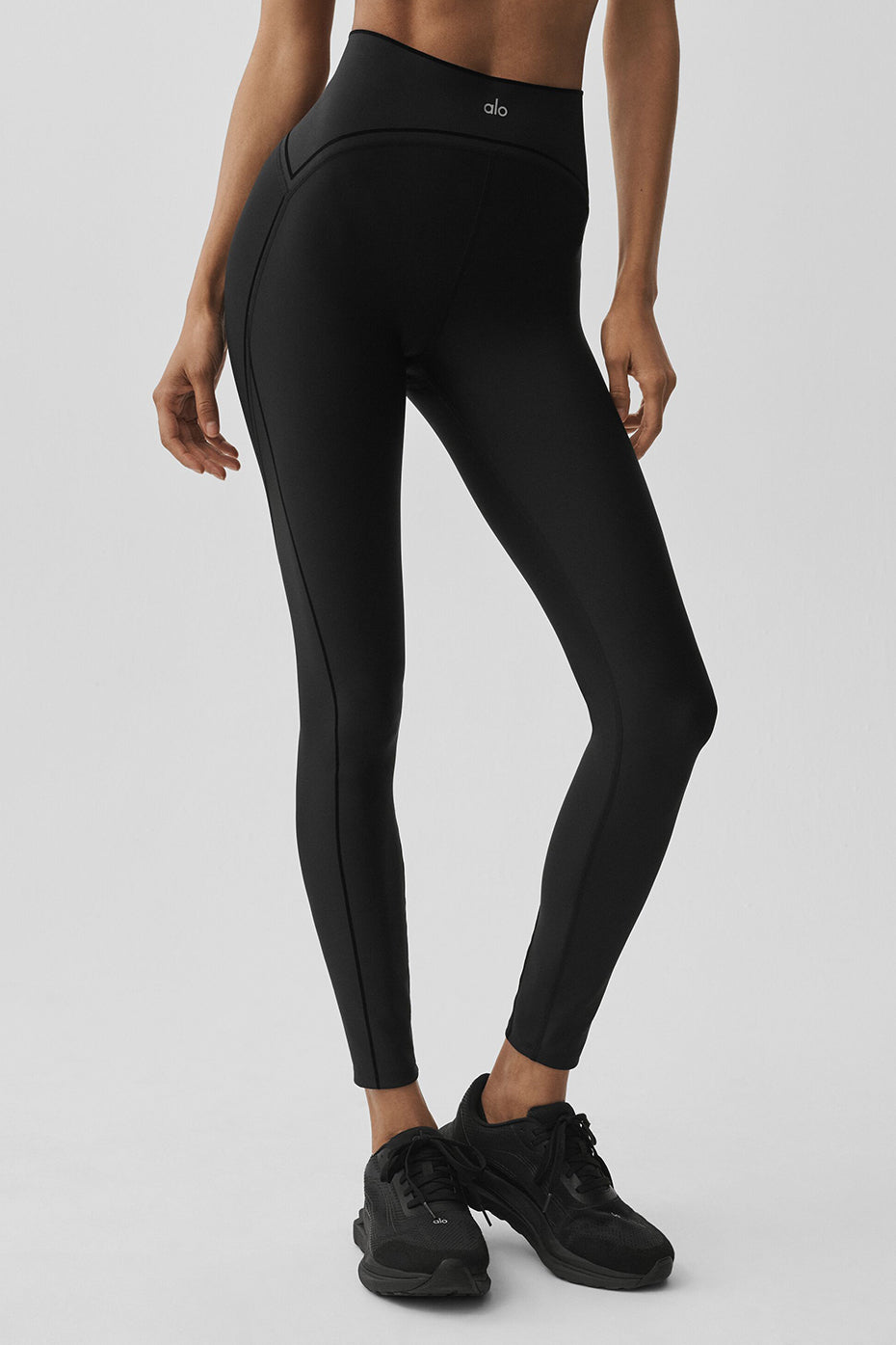 Alo Yoga Airlift High-Waist Top-Notch Legging - Black - imagen 1