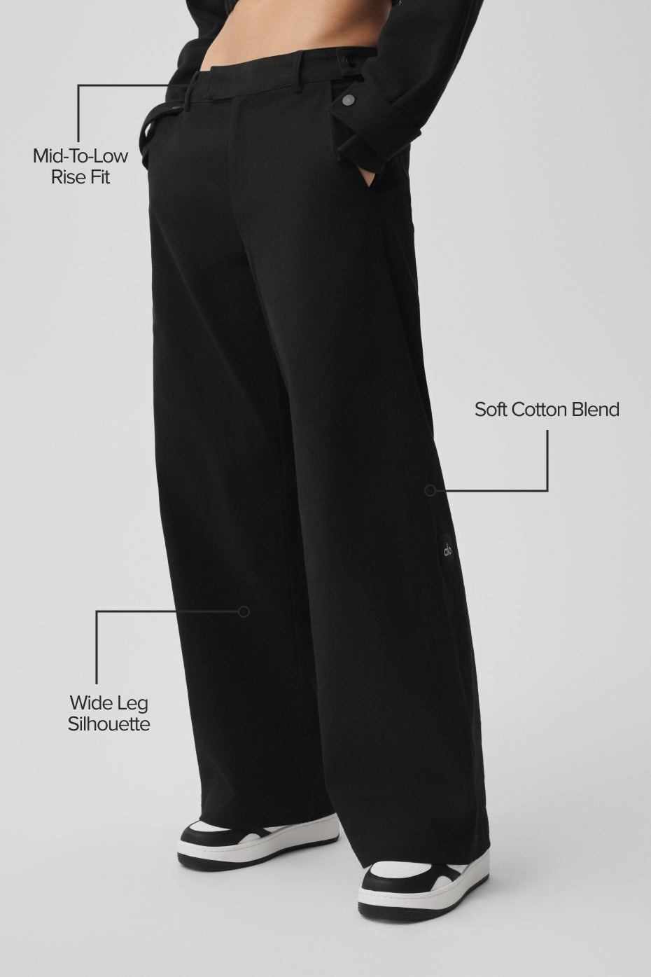 Alo Yoga High Road Straight Leg Pant - Black - imagen 2
