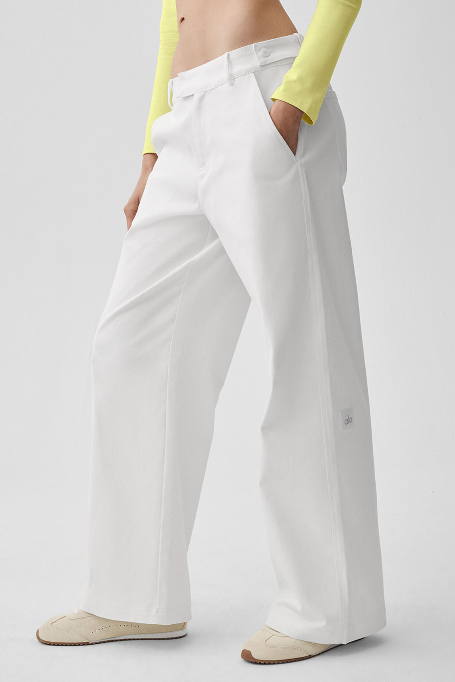 Alo Yoga High Road Straight Leg Pant - White - imagen 1