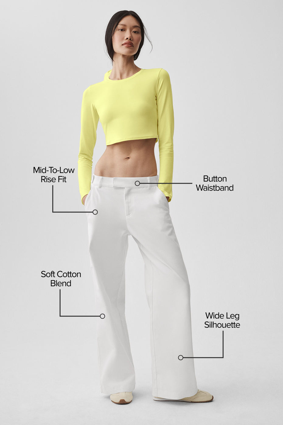 Alo Yoga High Road Straight Leg Pant - White - imagen 2