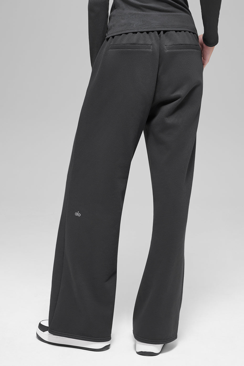 Alo Yoga High-Waist Sweatpant Trouser - Anthracite - imagen 4