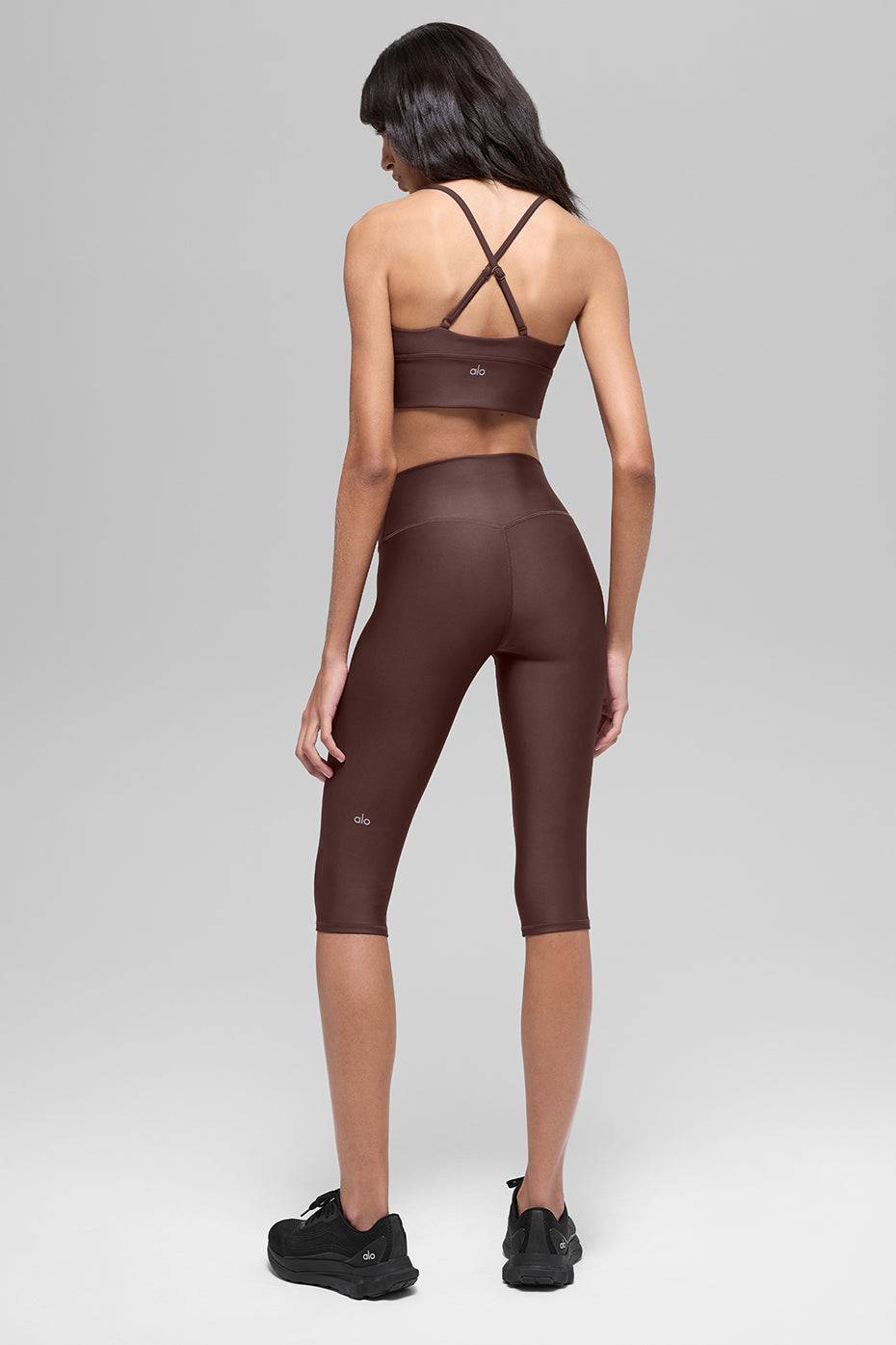 Alo Yoga 16'' High-Waist Airlift Capri - Brownstone - imagen 4