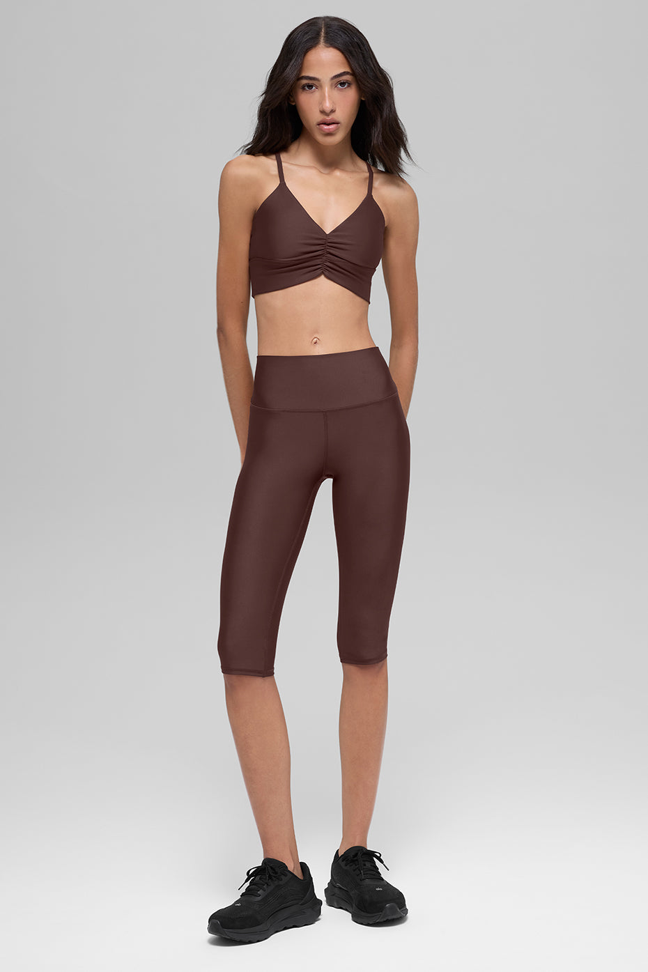 Alo Yoga 16'' High-Waist Airlift Capri - Brownstone - imagen 6