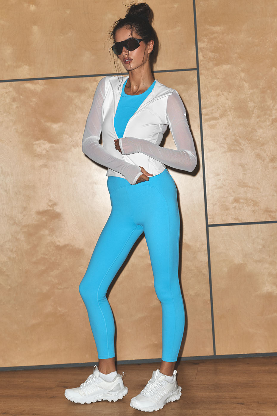 Alo Yoga ALO Softsculpt High-Waist 7/8 Superset Legging - Azure Blue - imagen 1