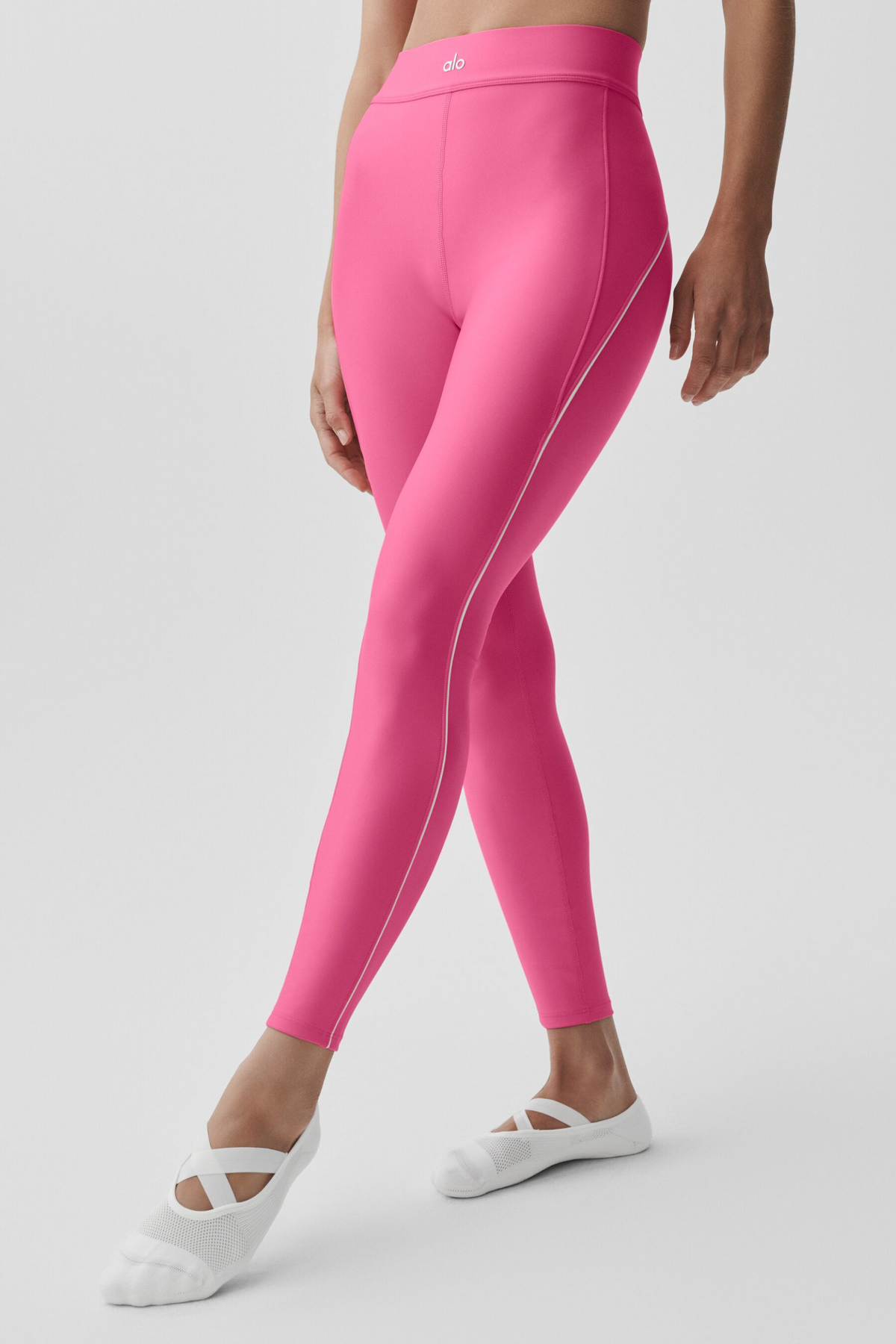 Alo Yoga Airlift High-Waist 7/8 Speedwork Legging - Paradise Pink - imagen 4
