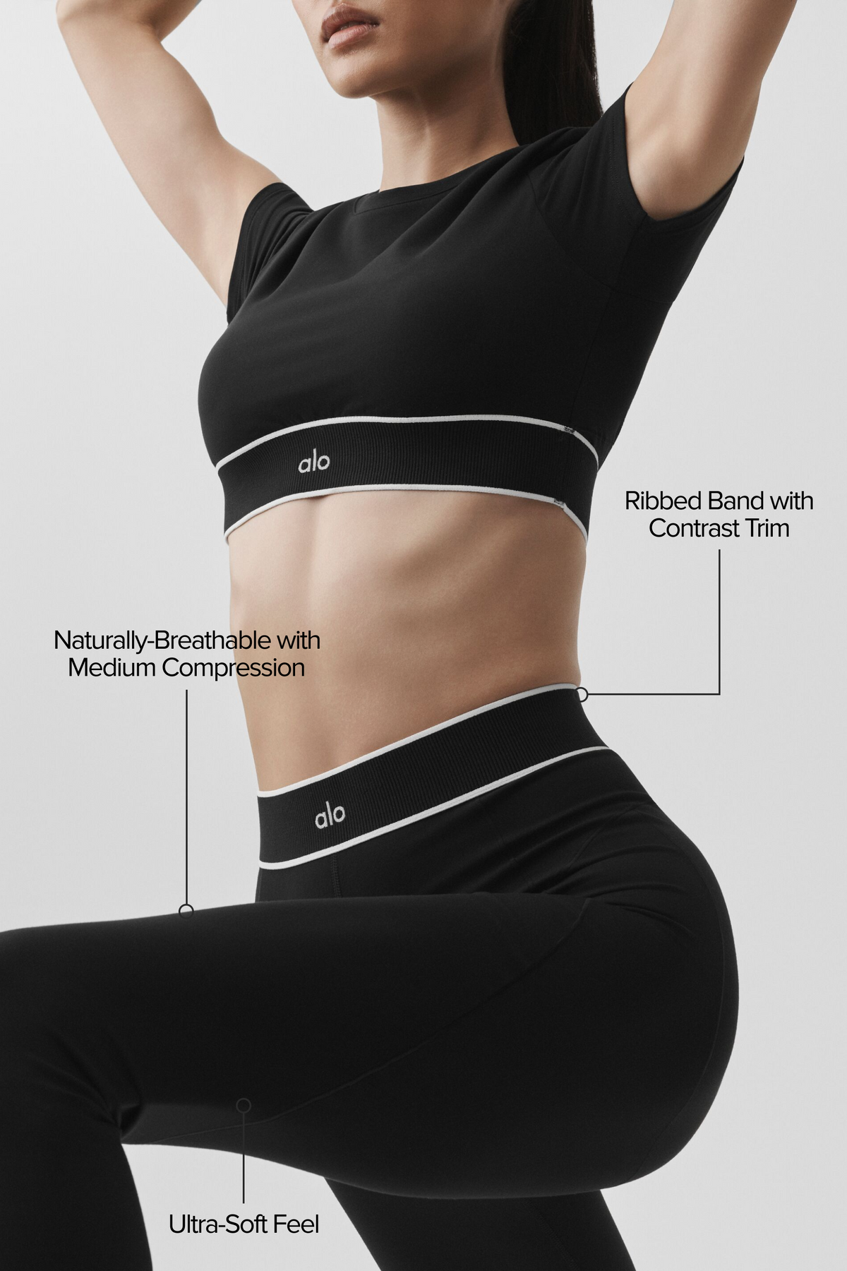 Alo Yoga ALO Softsculpt High-Waist Amp It Up Legging - Black - imagen 2
