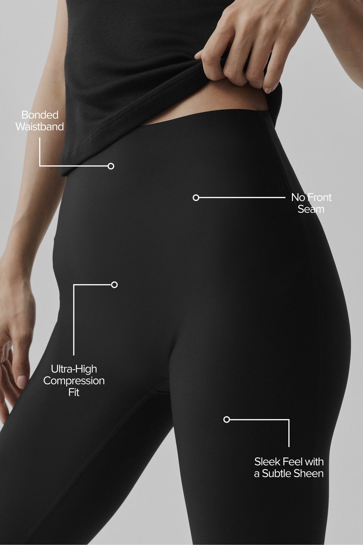 Alo Yoga Airlift High-Waist Sleek Capri - Black - imagen 2