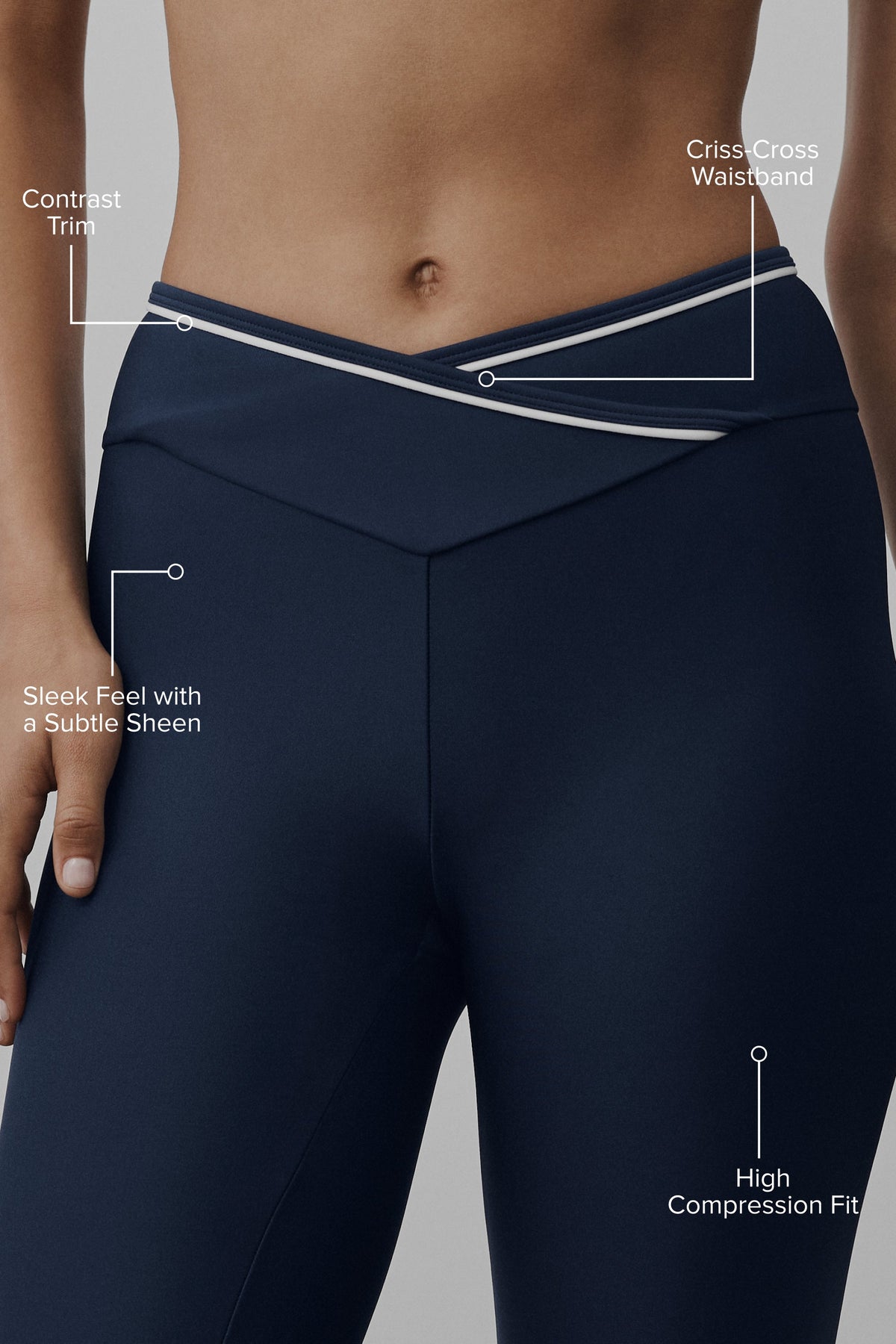 Alo Yoga Airlift High-Waist Trifecta Legging - Navy/White - imagen 2