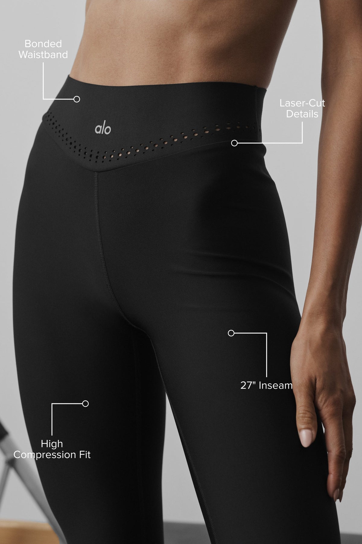 Alo Yoga Airlift High-Waist Superstar Legging - Black - imagen 2