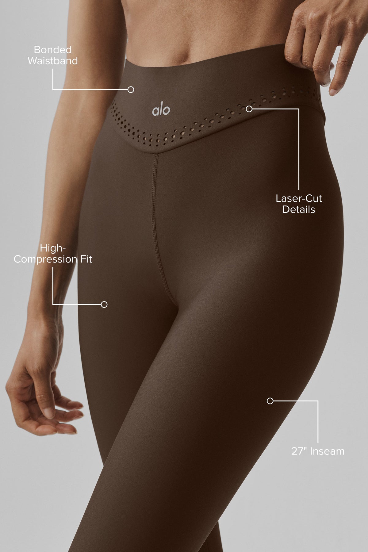 Alo Yoga Airlift High-Waist Superstar Legging - Espresso - imagen 2