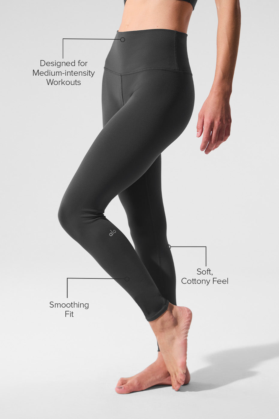 Alo Yoga High-Waist Airbrush Legging - Anthracite - imagen 2