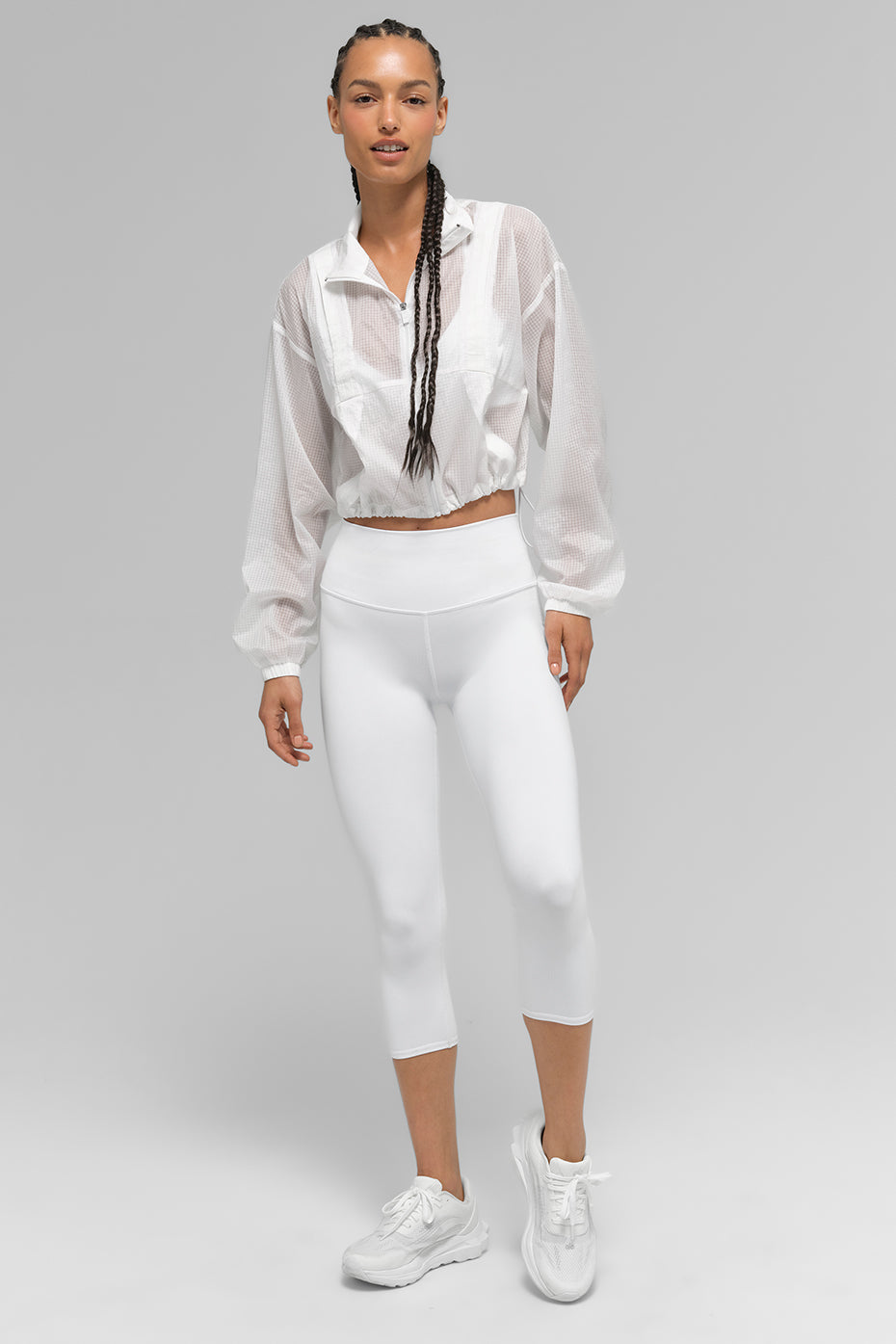 Alo Yoga High-Waist Airbrush Capri - White - imagen 5