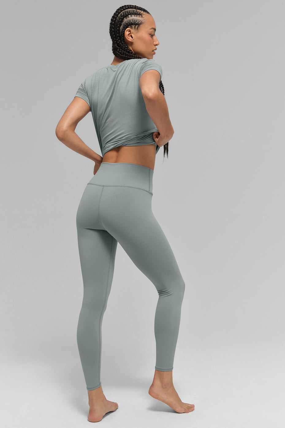 Alo Yoga 7/8 High-Waist Airbrush Legging - Lunar Grey - imagen 5