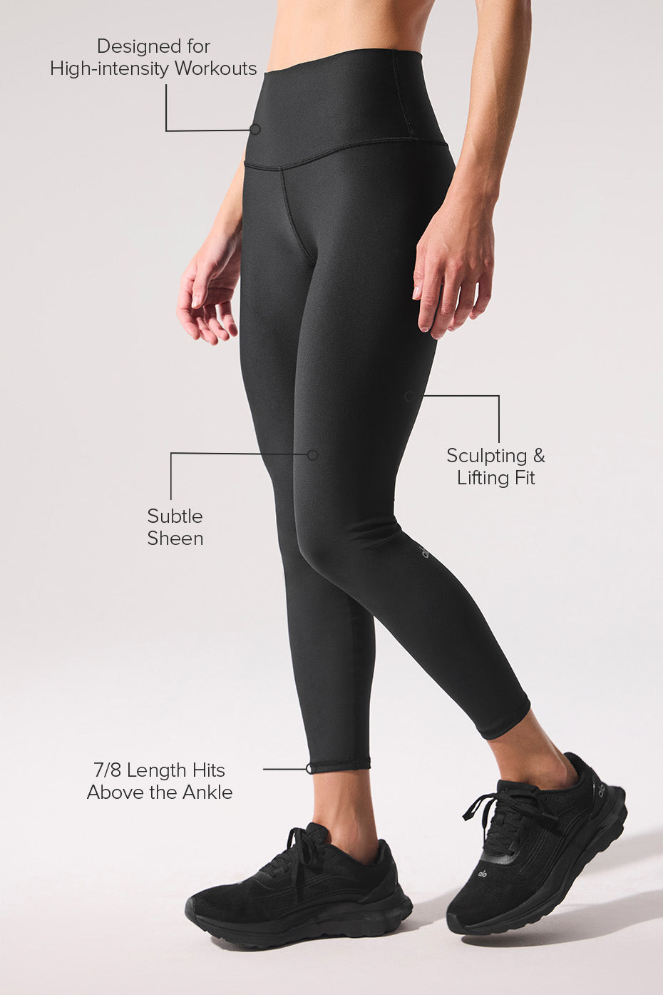 Alo Yoga 7/8 High-Waist Airlift Legging - Black - imagen 2