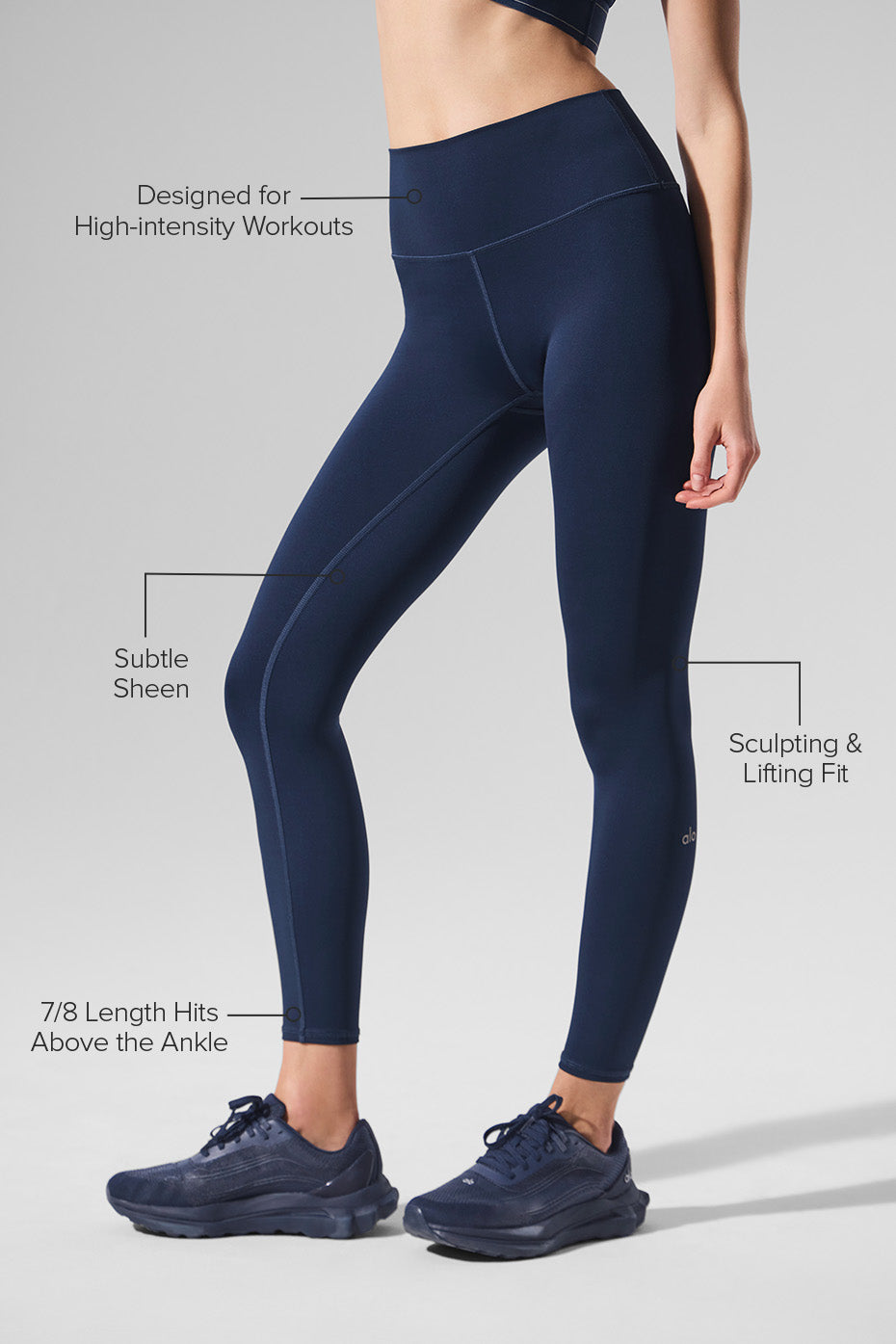 Alo Yoga 7/8 High-Waist Airlift Legging - Navy - imagen 2