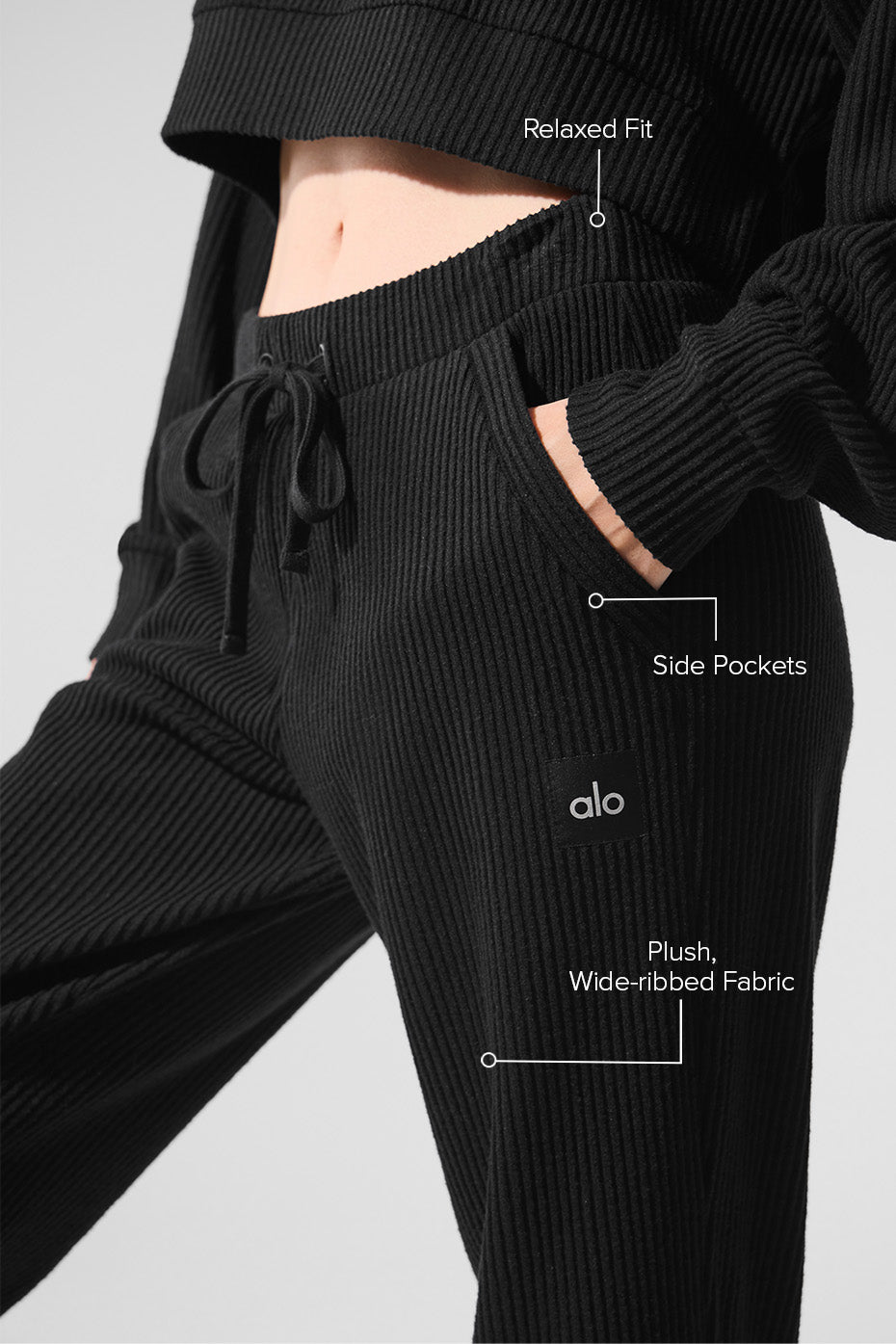 Alo Yoga Muse Sweatpant - Black - imagen 2
