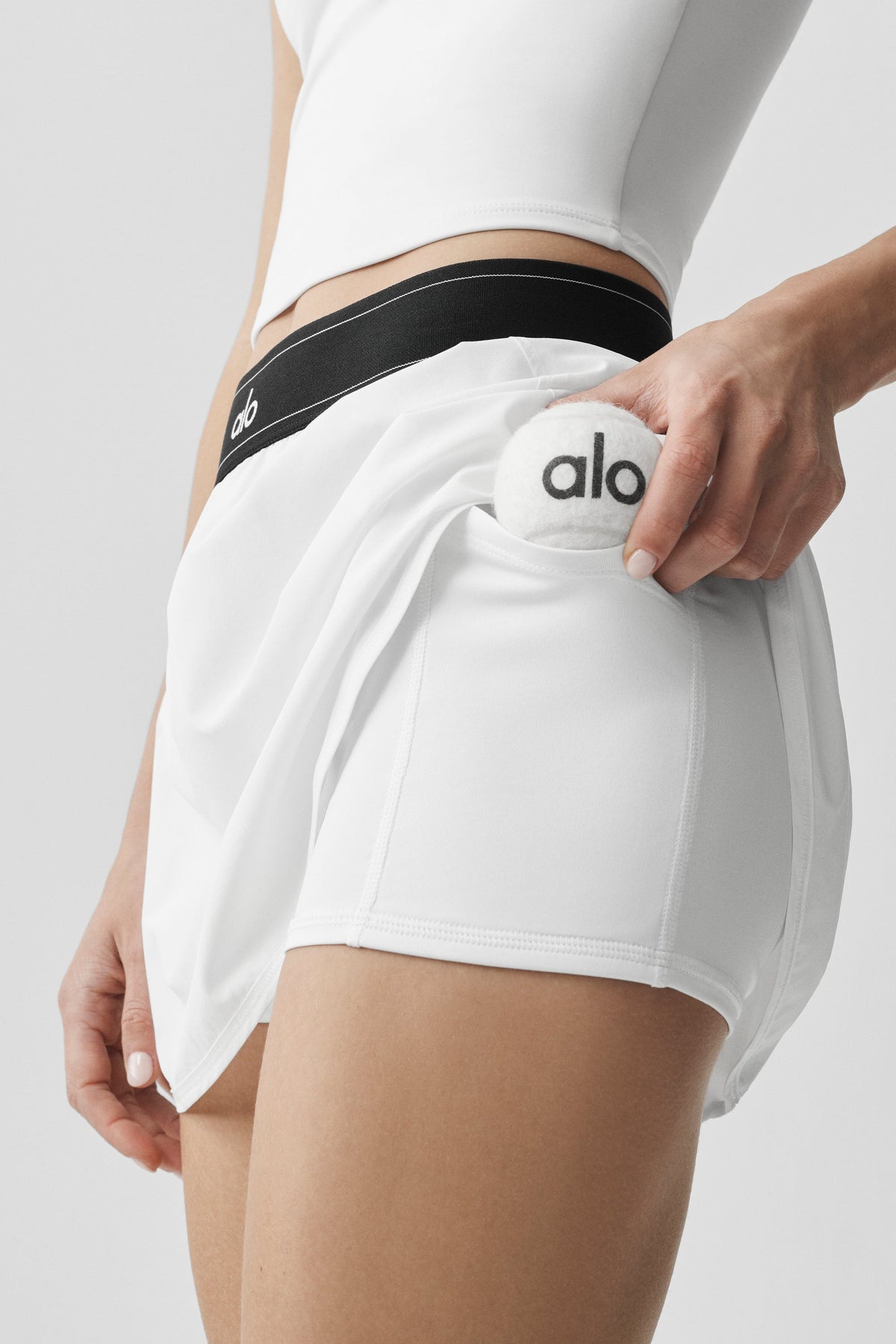 Alo Yoga Match Point Tennis Skirt - White - imagen 2