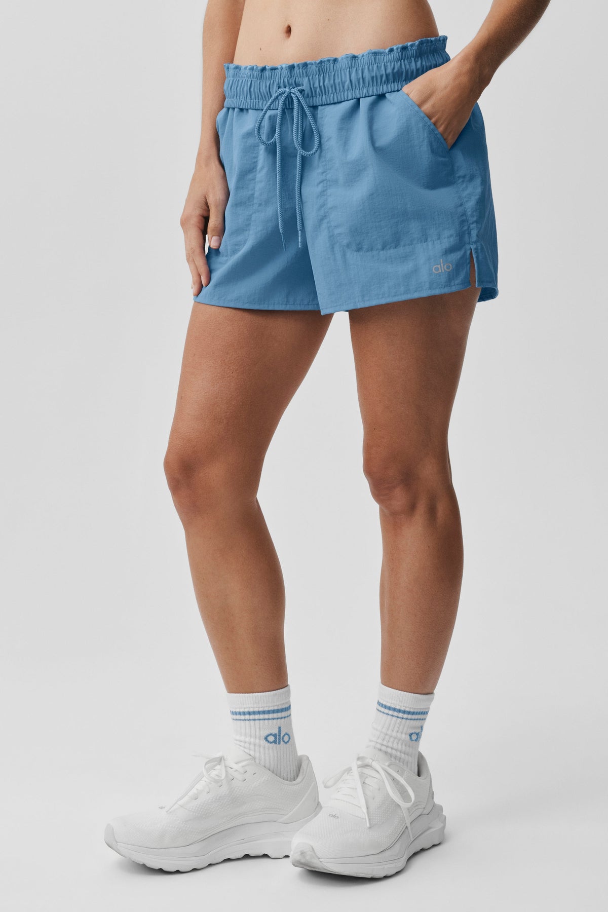 Alo Yoga Alumni Short - California Blue - imagen 1