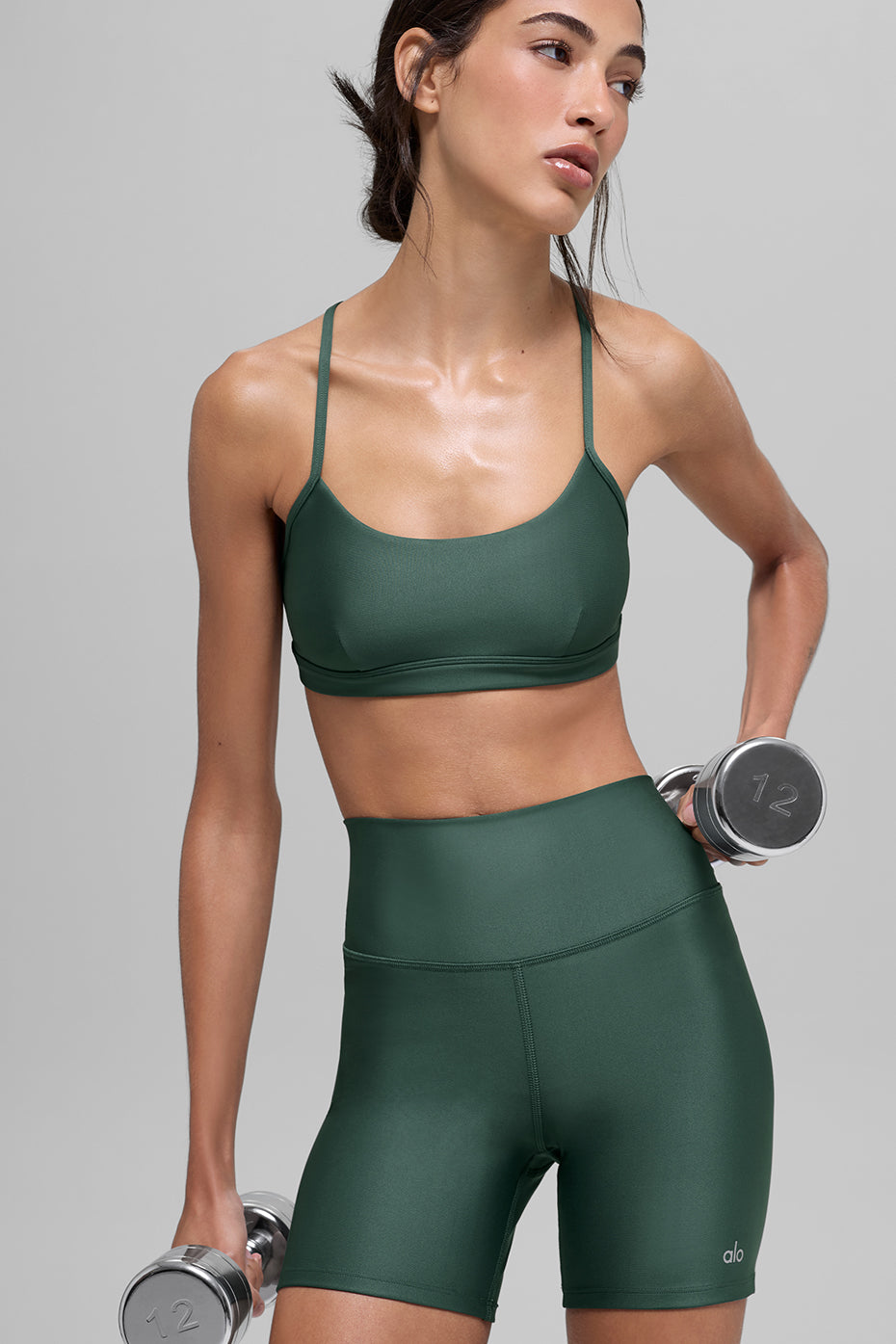 Alo Yoga 5" Airlift Energy Short - Clover Green - imagen 4