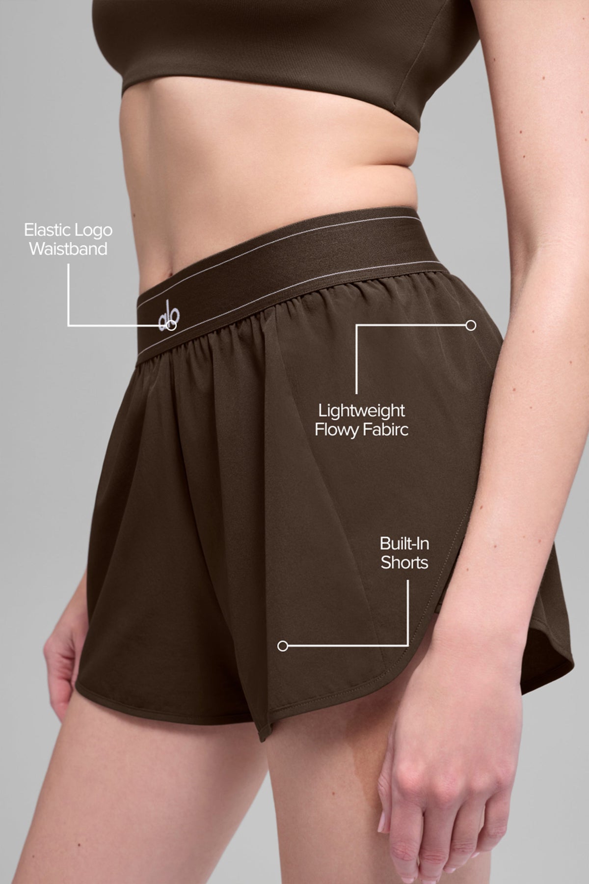 Alo Yoga Match Point Short - Espresso - imagen 2