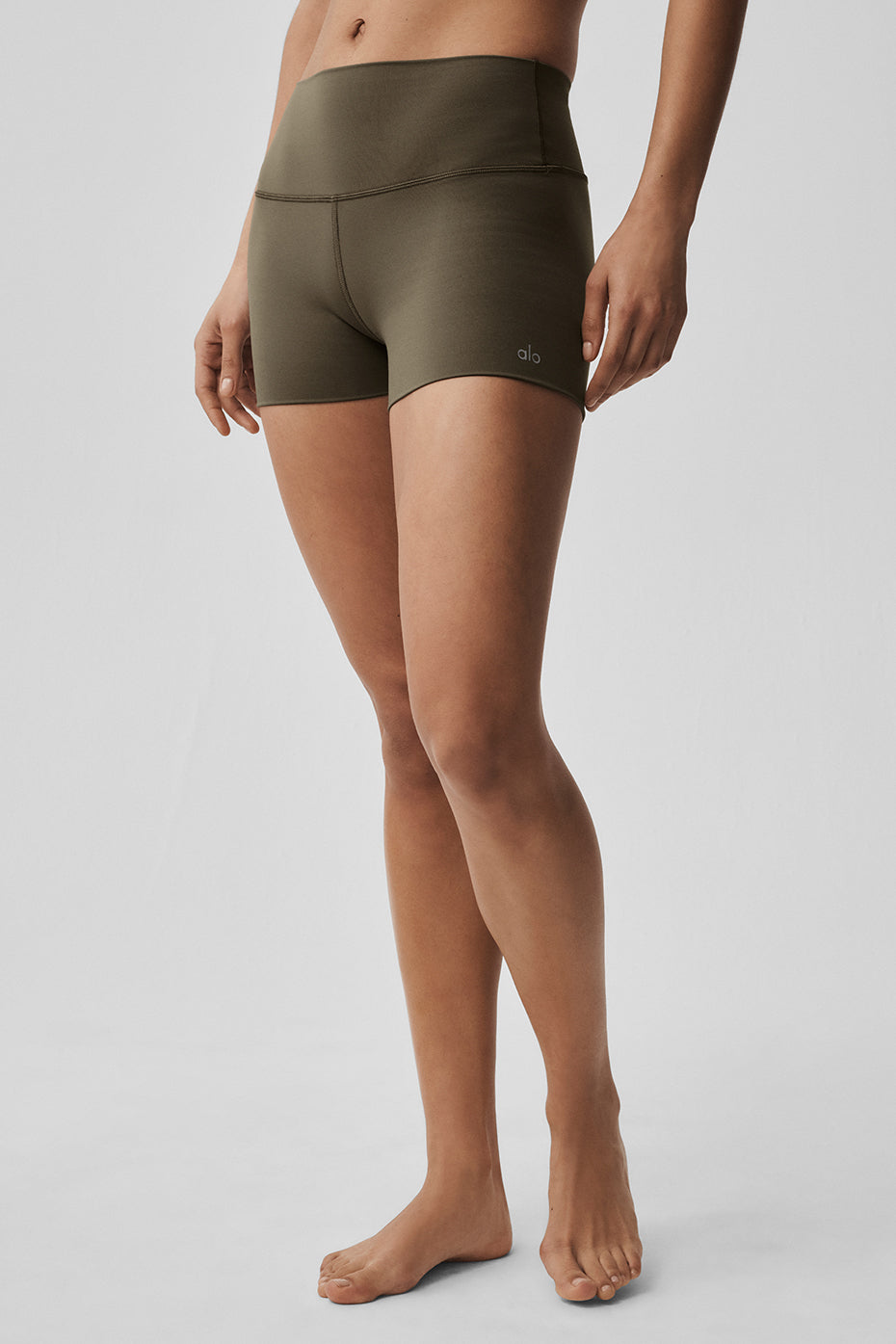 Alo Yoga 3" ALO Softsculpt High-Waist Precision Short - Olive Tree - imagen 5