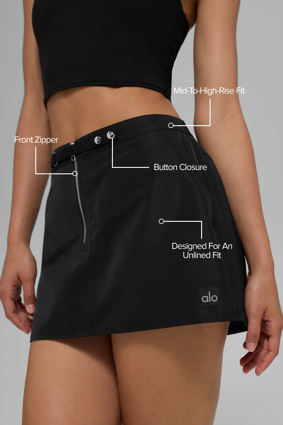 Alo Yoga Work It Mini Skirt - Black - imagen 2