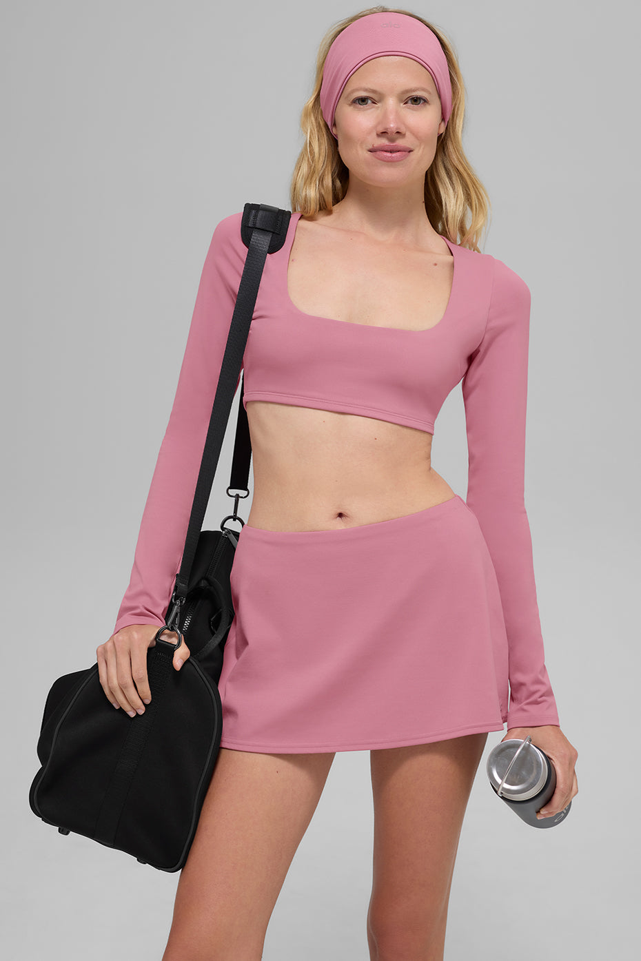 Alo Yoga ALO Softsculpt Precision Mini Skirt - Pink Wild Rose - imagen 4