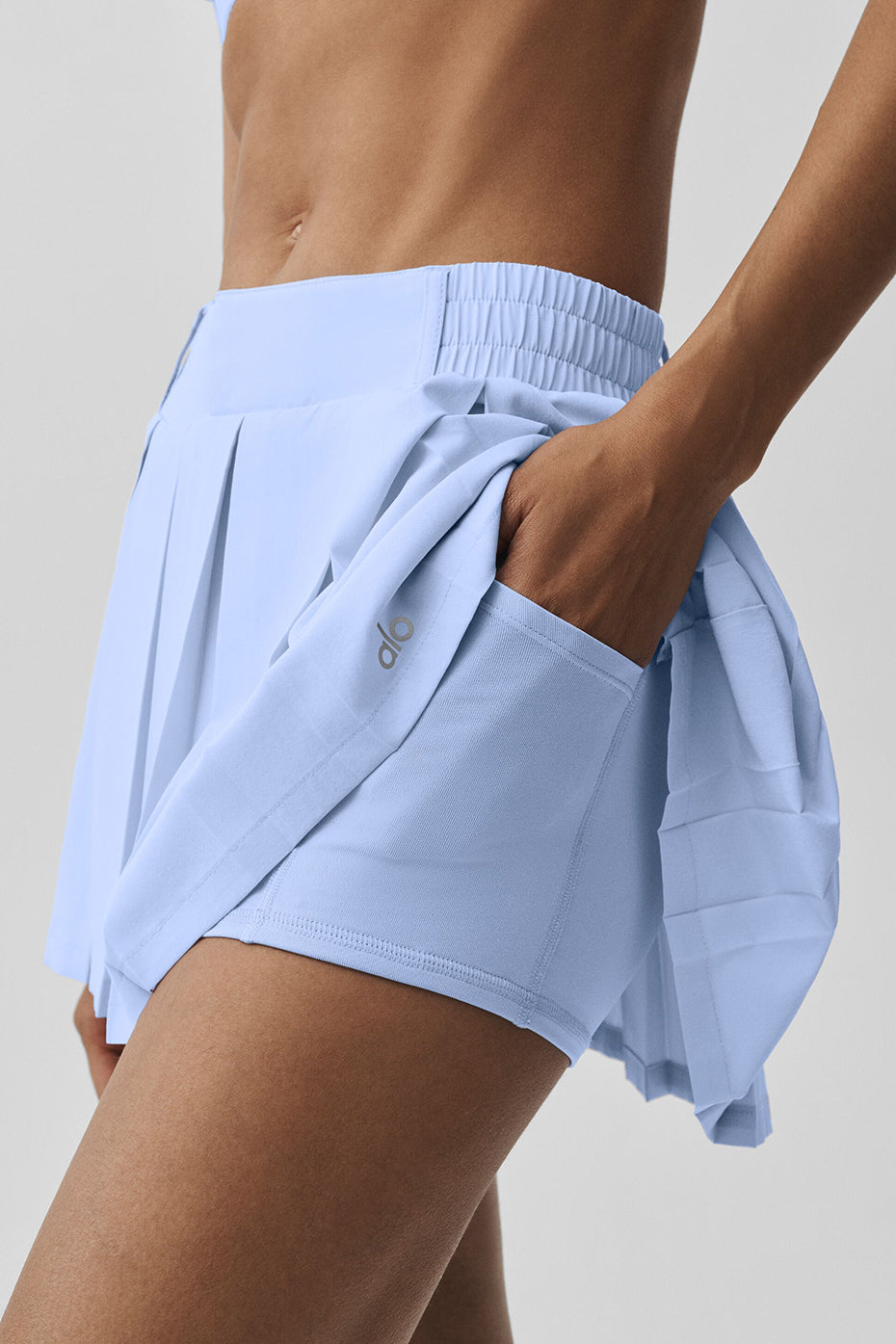 Alo Yoga Rally Tennis Skirt - Light Provence Blue - imagen 2