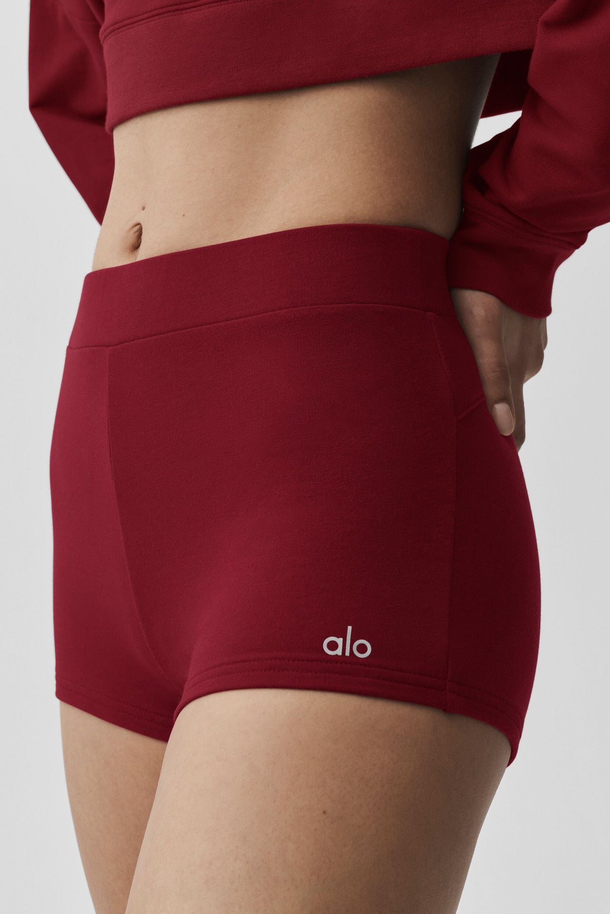 Alo Yoga Sway My Way Micro Short - Summer Romance Red - imagen 4