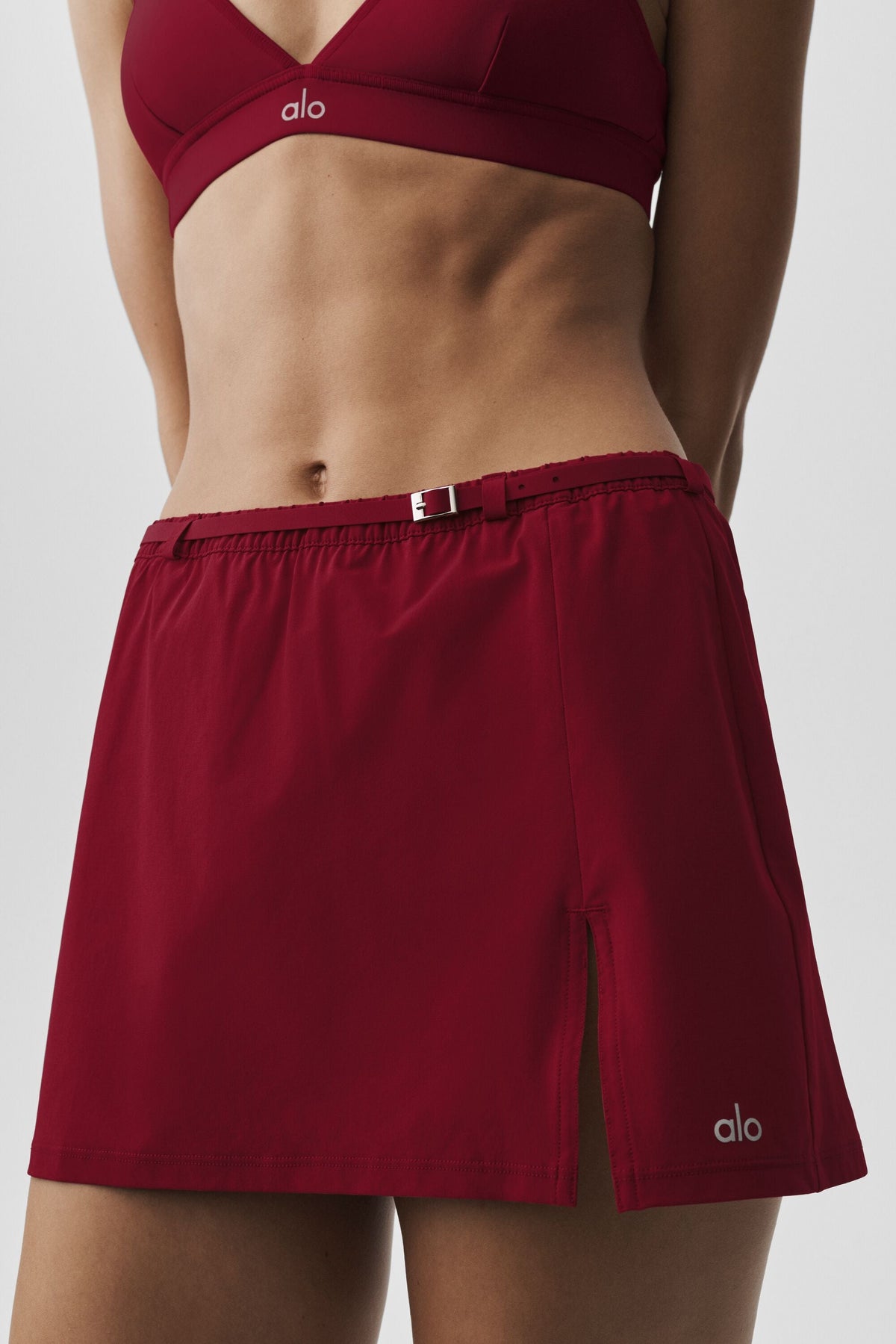 Alo Yoga Connection Mini Skirt - Summer Romance Red - imagen 2