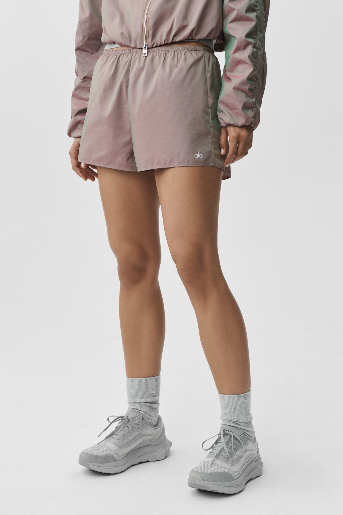 Alo Yoga High-Waist Prismatic Short - Pink Moonlight - imagen 4