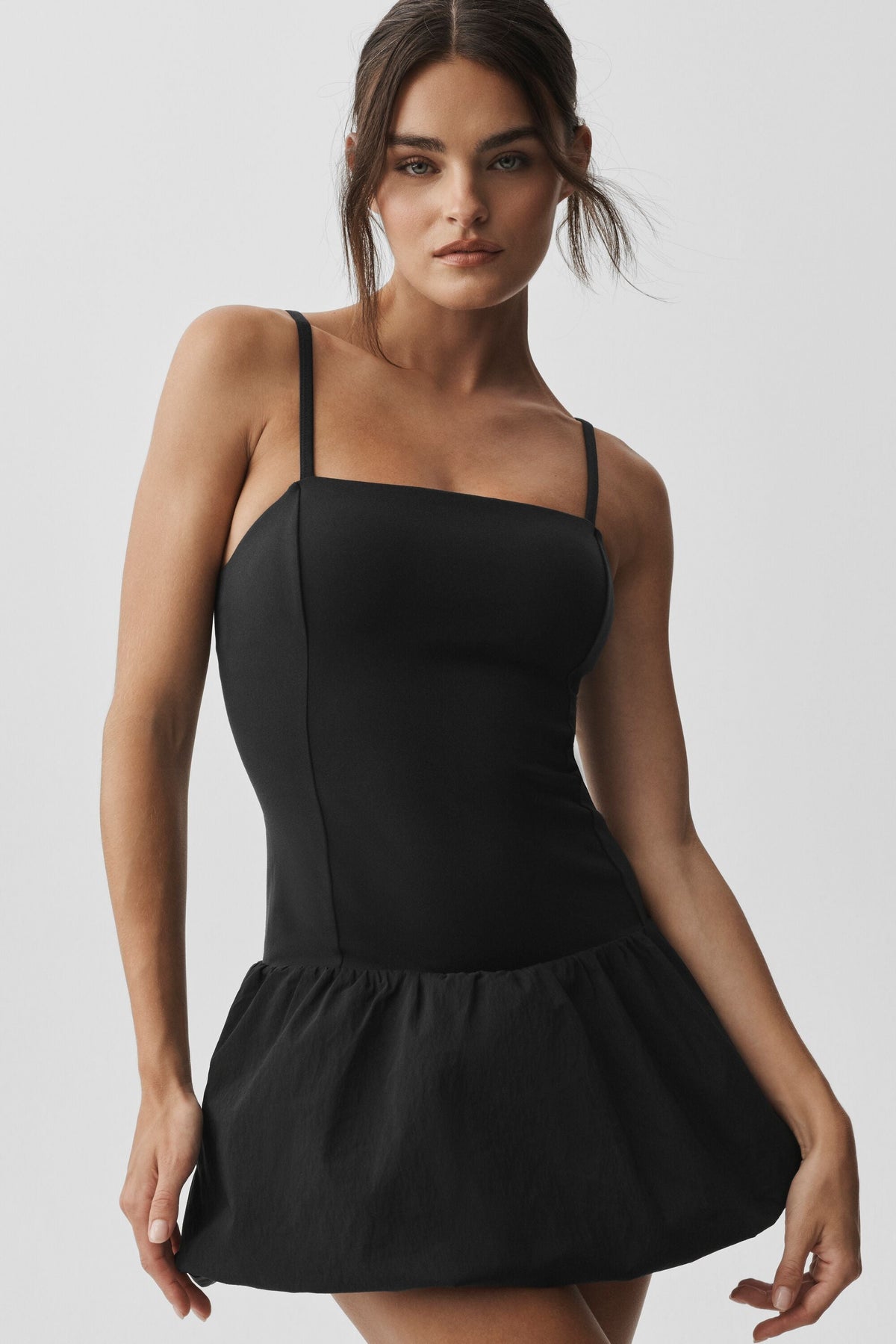 Alo Yoga Airbrush Love Match Tennis Dress - Black - imagen 1