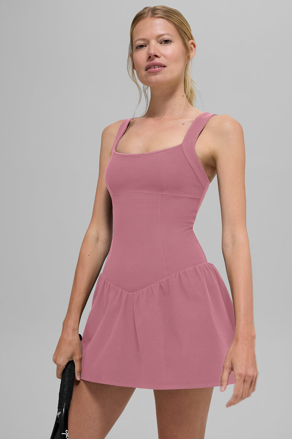 Alo Yoga Alosoft Break Point Tennis Dress - Pink Wild Rose - imagen 1