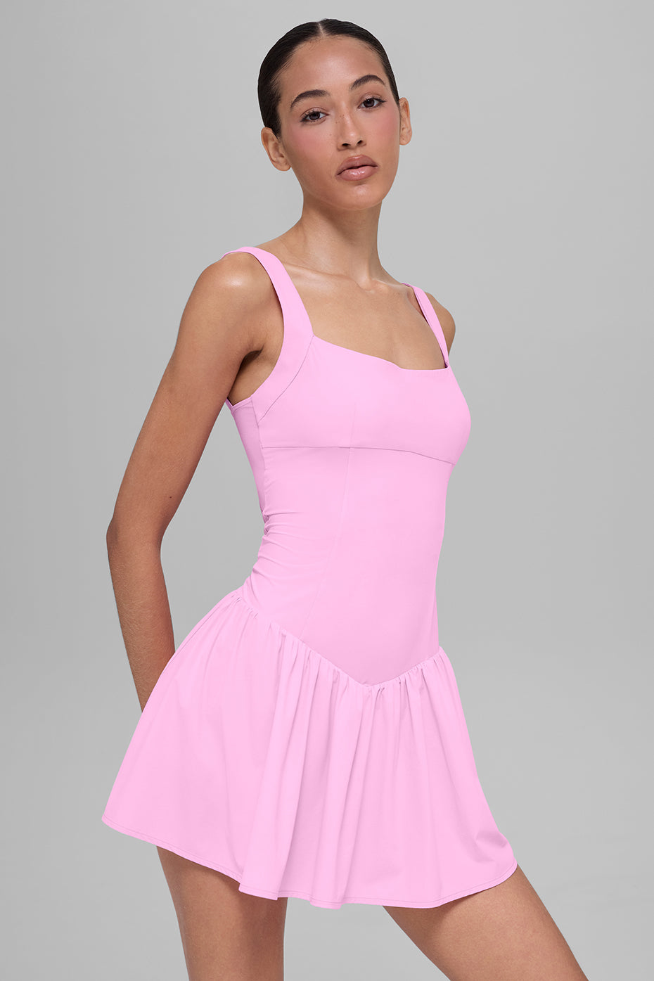 Alo Yoga Alosoft Break Point Tennis Dress - Candy Heart Pink - imagen 3