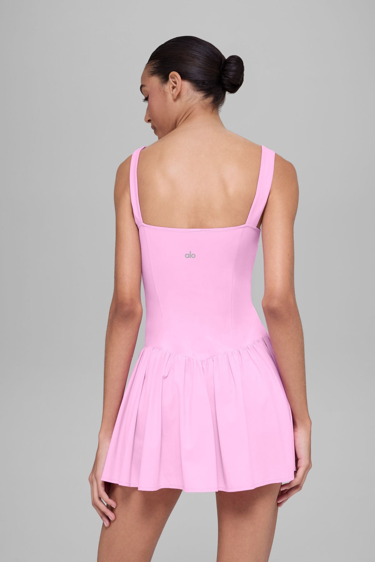 Alo Yoga Alosoft Break Point Tennis Dress - Candy Heart Pink - imagen 4