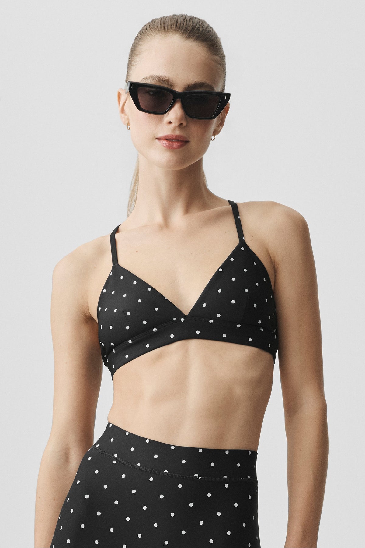 Alo Yoga Airlift Polka Dot Splendor Bra - Black/White - imagen 3