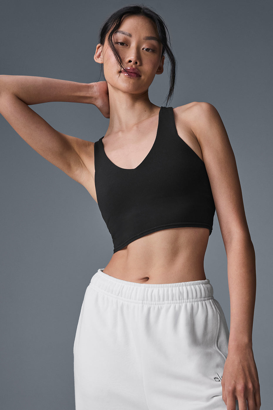 Alo Yoga Airbrush Real Bra Tank - Black - imagen 1
