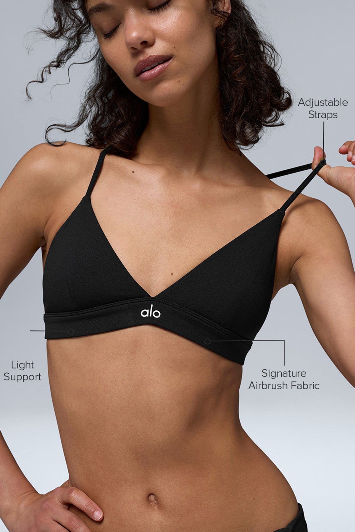 Alo Yoga Splendor Bra - Black - imagen 2