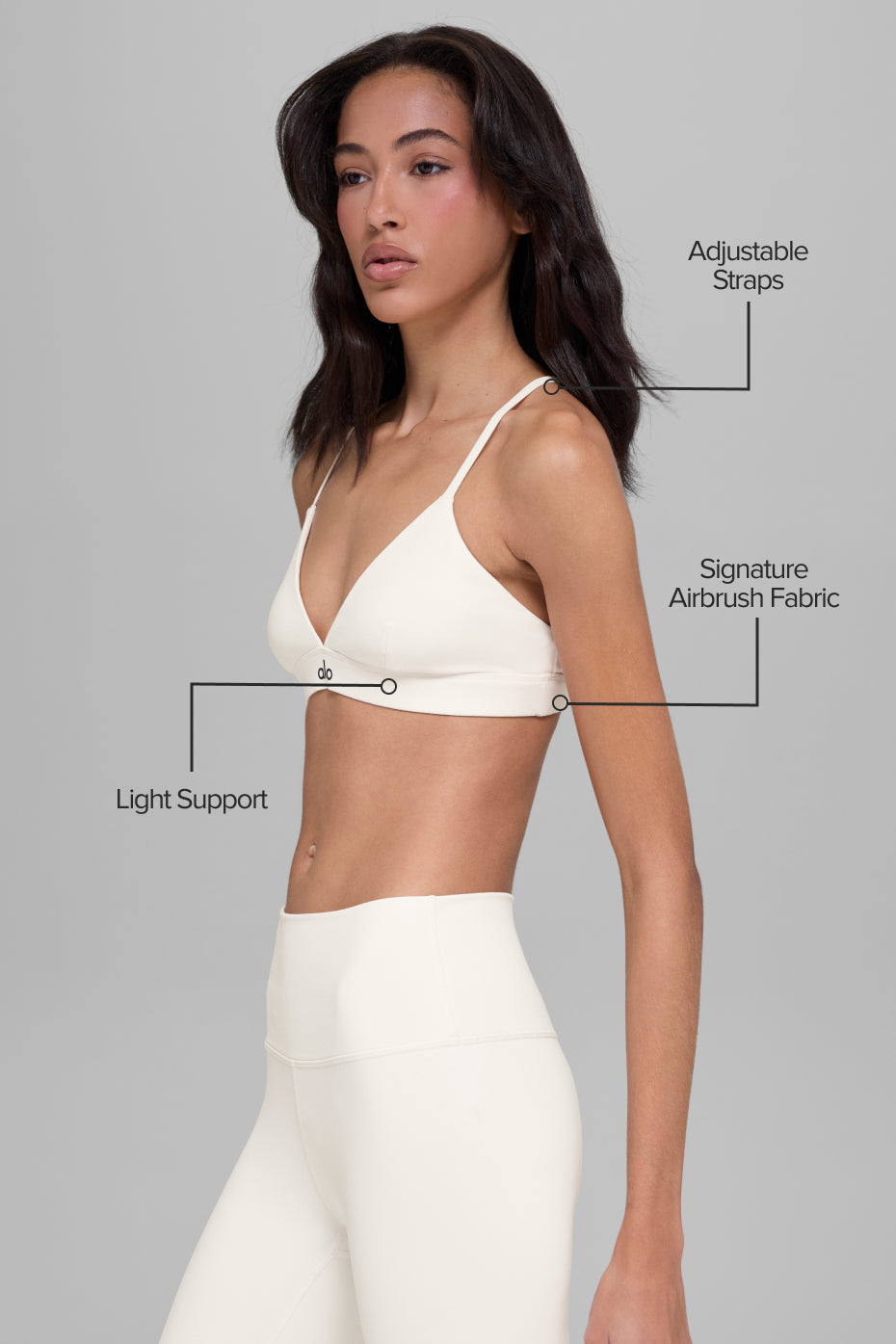Alo Yoga Splendor Bra - Ivory/Black - imagen 2