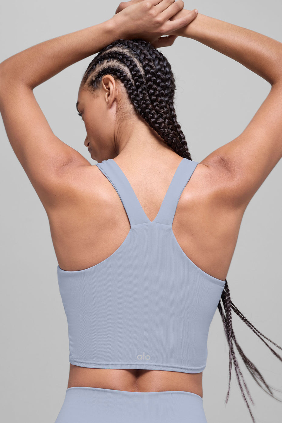Alo Yoga Airbrush Real Bra Tank - Winter Frost - imagen 2