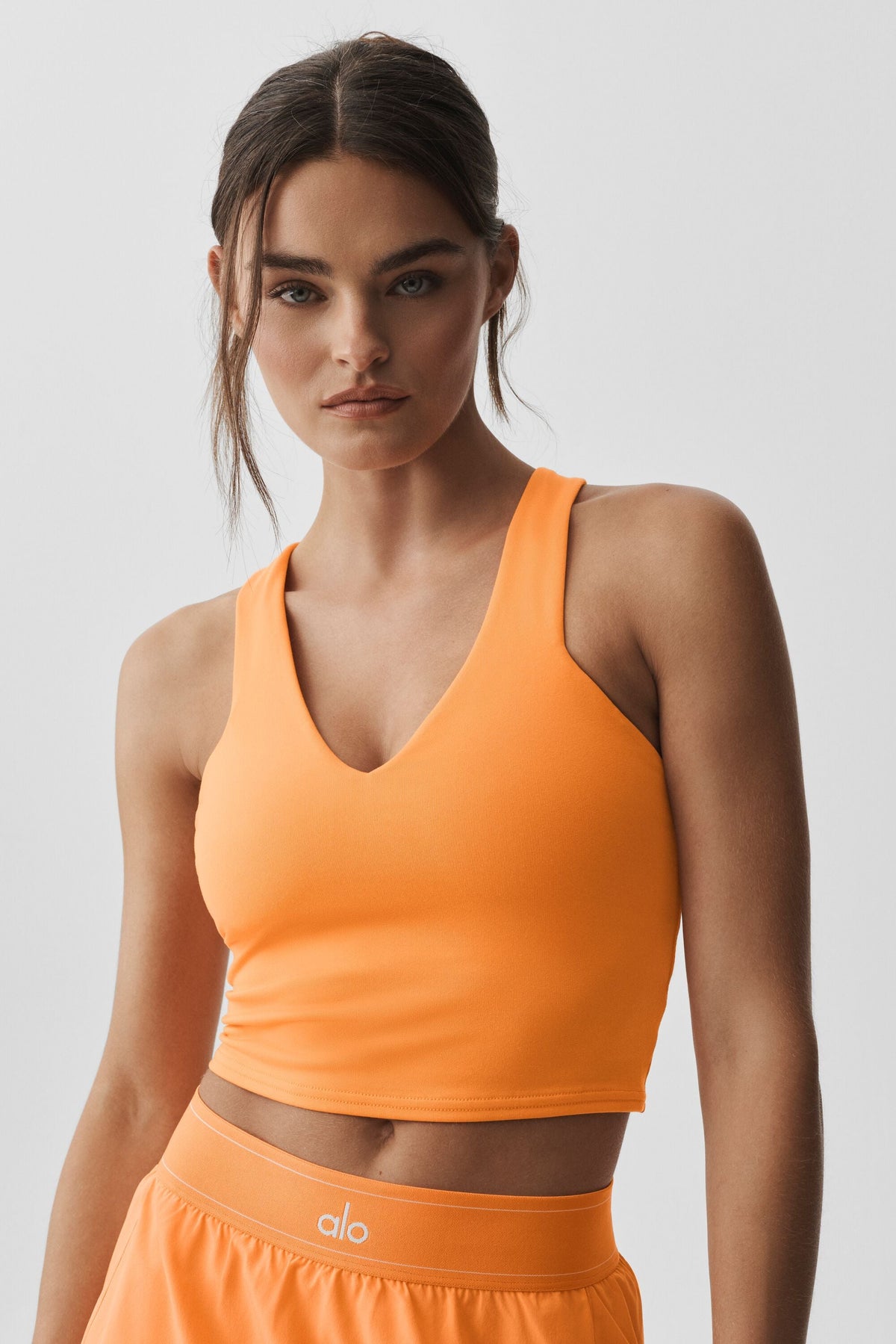 Alo Yoga Airbrush Real Bra Tank - Satsuma Breeze - imagen 1