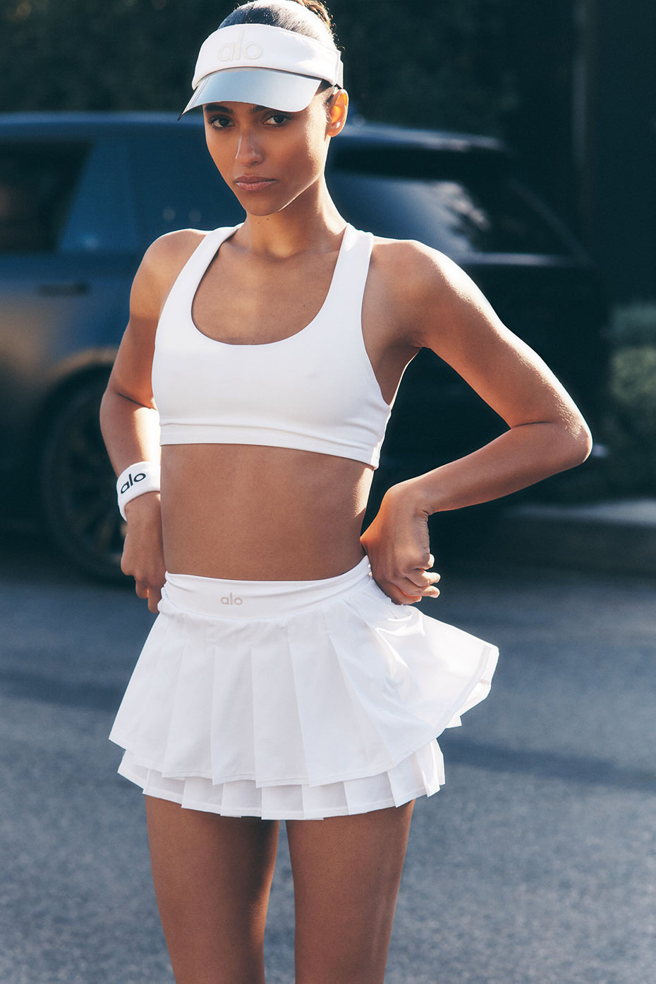 Alo Yoga Airlift Advantage Racerback Bra - White - imagen 1